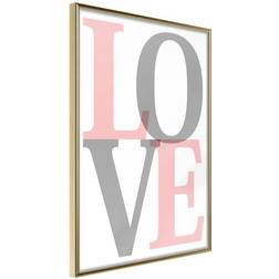 Arkiio Affisch Grey Love [Poster] 40x60 Poster